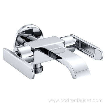 Hot and cold faucet angle valve for bathroom